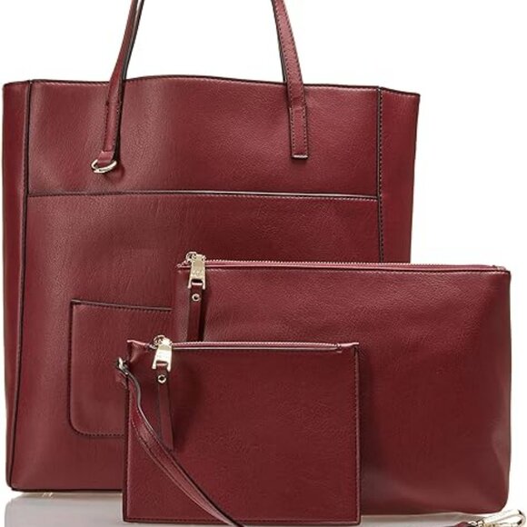NEW Steve Madden Kimmy Tote Bag Red - Picture 1 of 7